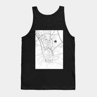 Erfurt Germany City Map Tank Top